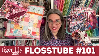 Flosstube 101 - Project Bags Galore with Stitching & Knitting FUN