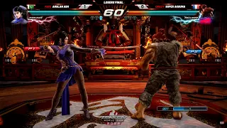 Tekken 7 | Arslan Ash ( Zafina ) VS Super Akuma ( Akuma ) | VSFighting Losers Final