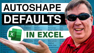 Excel - Setting Shape Defaults in Excel - Episode 404