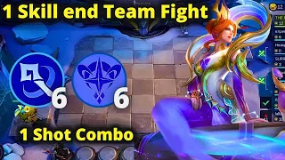 1 ULTIMATE DESTROY FULL TEAM FIGHT SCARIEST DAMAGE | MLBB MAGIC CHESS BEST SYNERGY COMBO TERKUAT