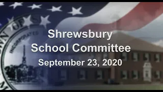 School Committee Meeting of September 23, 2020