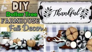 Dollar Tree DIY | Farmhouse Fall Decor | Rustic Fall Ideas 2019