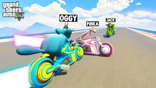 OGGY AND JACK TRIED  FUNNY DEADLINE TRON CHALLENGE (GTA 5 Funny Moments)