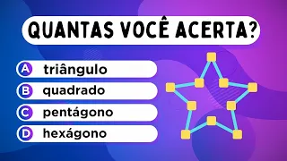 💢DESAFIO!!!  Vamos ver como está seu CONHECIMENTO em  GEOMETRIA PLANA  com esse INCRÍVEL QUIZ