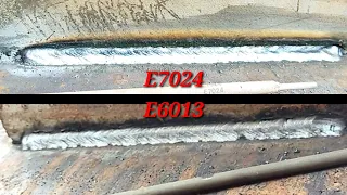 E7024 VS E6013 Which One is Better? Stick Welding || Welder Junior