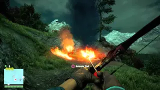 Far Cry 4 Outpost Stealth Kills including a fire arrow from above