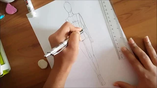 How to draw your own  Fashion Croquis step by step