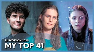 Eurovision 2020 - My Top 41 (Throwback 2 Years After)