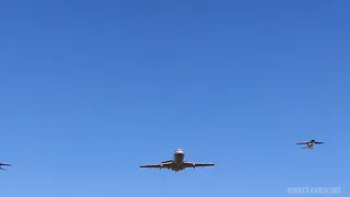 Fokker F-28 e IA-63 Pampa III - Desfile aéreo por el día de la Fuerza Aérea Argentina - 11-08-2021