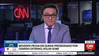 CNN MERCADO: Ibovespa fecha em queda pressionado por cenário externo; dólar sobe | 15/03/2023