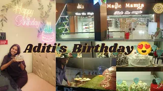 "ADITI" ka Birthdayyyyyyy💥🧁| She Surprisedd Mee🥹❤️| Street Food Wala Pizzaaa🤌🏻🍕|Sidra Sheikh|#vlogs