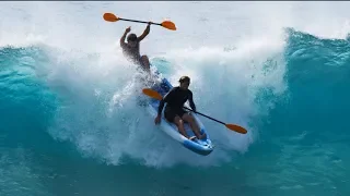 CRAZY KAYAK SURFING AT PIPELINE | JAMIE O'BRIEN