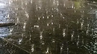 Gentle Rain & Deep Thunderstorm Sounds - Night Rain Noise for Sleeping - Calm Thunder, Sleeping Rain