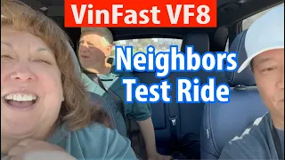 Neighbors test ride my VinFast VF8 @SuperNamn Lái cao tốc Cali trên VF8 với hàng xóm Mỹ.