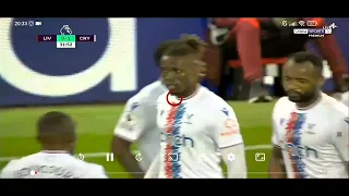 liverpool vs cristal palace (wilfied zaha goal)