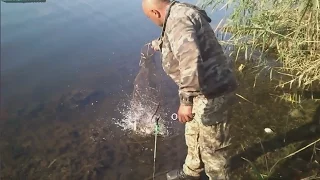 Отличная рыбалка на Софиевском водохранилище Используя резинку и кормушку  2 часть .