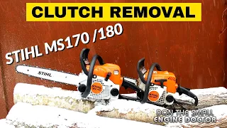 STIHL MS170 MS180 Chainsaw Clutch Removal & Installation