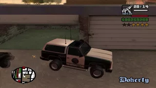 GTA San Andreas - pegar carro indestrutível - Ranger da Policia - no início do jogo