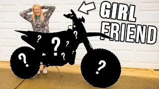 Surprising GIRL FRIEND with DREAM DIRT-BIKE!