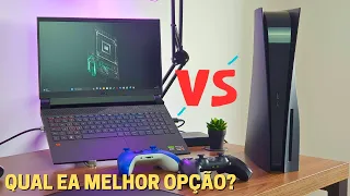 QUAL É MELHOR ? PLAYSTATION 5 ou NOTEBOOK GAMER!