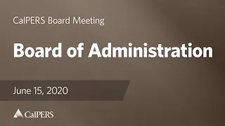 Board of Administration | June 15, 2020