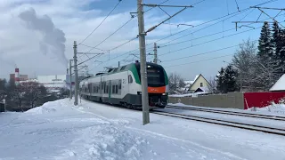 Поезд Stadler бизнес класса Минск Гомель