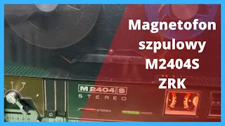 Magnetofon szpulowy M2404S.