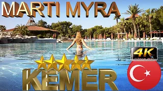 4K KEMER MARTI MYRA HOTEL 2024 TEKIROVA ЛИЧНОЕ МНЕНИЕ GOOD BEACH RESORT ANTALYA TURKEY