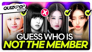 GUESS WHO IS NOT A MEMBER 🙅‍♂️🙅‍♀️ | QUIZ KPOP GAMES 2022 | KPOP QUIZ TRIVIA