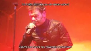 Oomph! Das letzte Streichholz - Live - Lyrics Alemán/Español HD