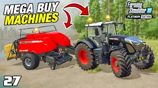 NEW TRACTOR AND BIG BALER MEGA BUY | FS22 Platinum Edition - Episode 27