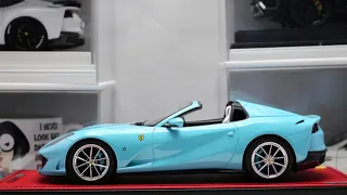 MR Ferrari 812 GTS Baby Blue 1:18 Model Car