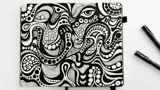 Creative Zentangle Art: How to Draw Abstract Zentangle Patterns