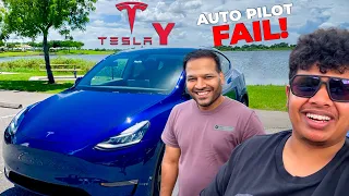 TESLA AUTOPILOT is a Joke 😡 | Model Y Drive in Florida - Irfan's View