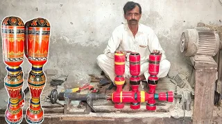 Amazing Technique Of Making A Wooden Cot|Red Wood Turning Skills|