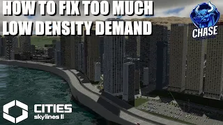 Cities Skylines 2 | Too Much Low Density Residential Fix | Build Downtown Areas Easily