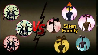 Legendary Slenderman Family Vs Siren Head Family