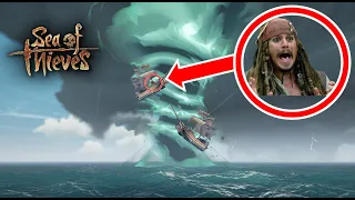 Sailing with Captain Jack Sparrow into a tornado! Sea of Thieves