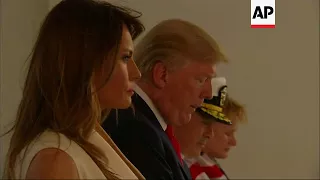 Trump Lays Wreath at Pearl Harbor Memorial