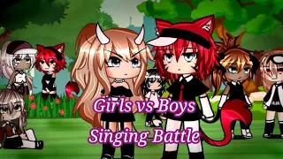 Girls vs Boys Singing Battle || Gacha Life || Shiozette