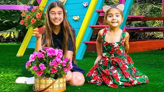 Nastya und Mia pflanzen Blumen | Lehrvideo für Kinder | Nastya Artem Mia DE