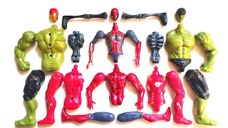Merakit Mainan Ironman Vs Siren Head Vs Hulk Smash Vs Spiderman - Avengers