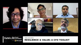 Manish Dugar, CFO, Mphasis at the Forbes India Resilient Masterminds powered by Microsoft