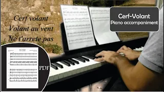 Cerf-Volant | Piano Accompaniment (Lyrics and Full Score)