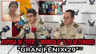 Capturan a 22 miembros de los "Choneros" incluida esposa de "Fito" y "Mongolo"