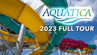 Aquatica San Antonio 2023 Full Water Park Tour | High-Thrill Water Slides, Animal Experience & More