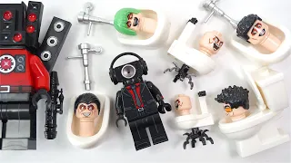 LEGO Skibidi Toilet | Urinal Skibidi Toilet | Parasitic Skibidi Toilet Unofficial Lego minifigures