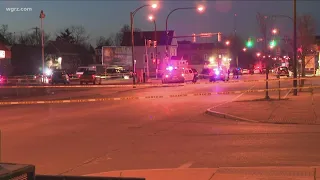 Three officers shot during pursuit