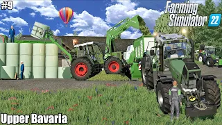 Baling chopped MAIZE on the FARM│Upper Bavaria│FS 22│9