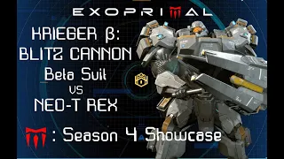 EXOPRIMAL || KRIEGER β: BLITZ CANNON​​ | Beta Suit​​ - Gameplay Showcase